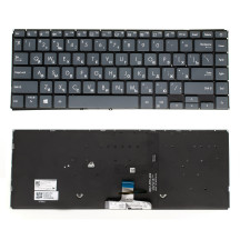 Клавіатура для ноутбука ASUS (UX435 series) rus, dark silver, без фрейма, підсвічування клавіш