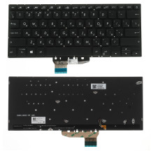 Клавіатура для ноутбука ASUS (X430 series) rus, black, без фрейма, підсвічування клавіш