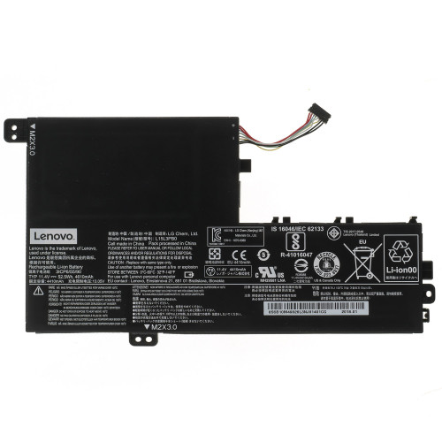 Оригинальная батарея для ноутбука LENOVO L15L3PB0 (СМОТРЕТЬ КРЕПЛЕНИЯ! IdeaPad: 320S-14IKB, 330S-15IKB) 11.4V 4610mAh 52.5Wh Black