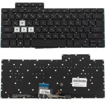Клавіатура для ноутбука ASUS (FX516 series) rus, black, без фрейму, підсвічування клавіш