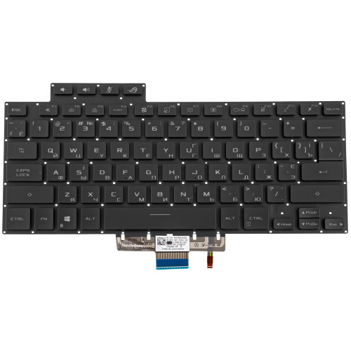 Клавиатура для ноутбука ASUS (GA503 series) ukr, black, без фрейма, подсветка клавиш (ОРИГІНАЛ)
