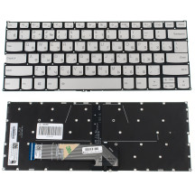 Клавіатура для ноутбука LENOVO (IdeaPad: S740-14IIL) rus, silver, без фрейма, підсвічування клавіш