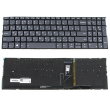Клавиатура для ноутбука LENOVO (Yoga C740-15IMLL) rus, silver, без фрейма, подсветка клавиш