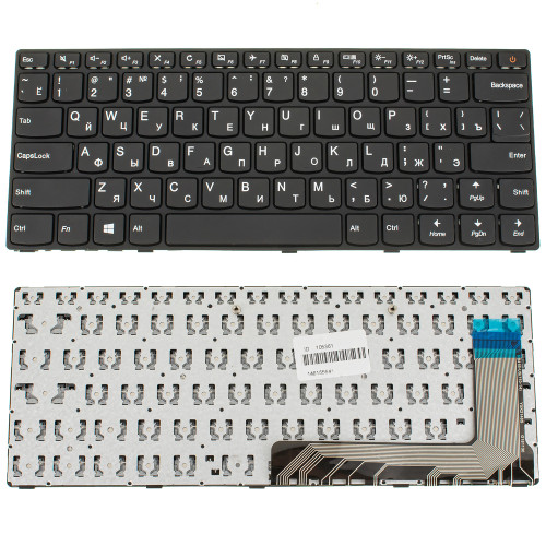 Клавиатура для ноутбука LENOVO (IdeaPad 110-14ISK) rus, black