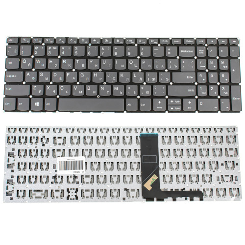 Клавіатура для ноутбука LENOVO (IdeaPad: 330S-15) rus, black, без фрейма