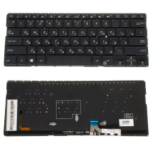 Клавіатура для ноутбука ASUS (UX331 series) rus, black, без фрейма, підсвічування клавіш