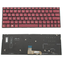 Клавіатура для ноутбука ASUS (UX333 series) rus, wine, без фрейма, підсвічування клавіш