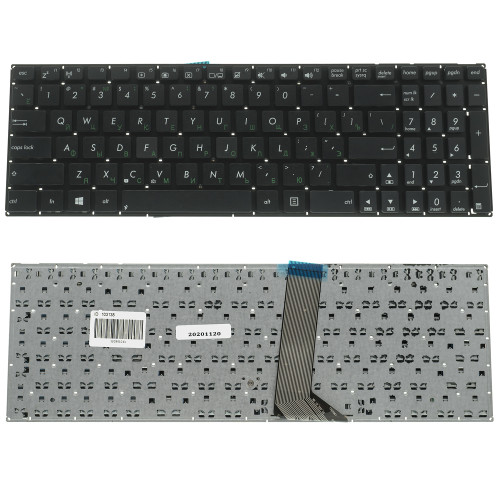 Клавіатура для ноутбука ASUS (X502, X551, X553, X555, S500, TP550) rus, black, без фрейма