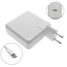 Блок живлення для ноутбука APPLE TYPE-C 61W, White (з кабелем!) (A1718)