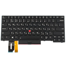 Клавиатура для ноутбука LENOVO (ThinkPad: E480, L380) rus, black, подсветка клавиш, с джойстиком