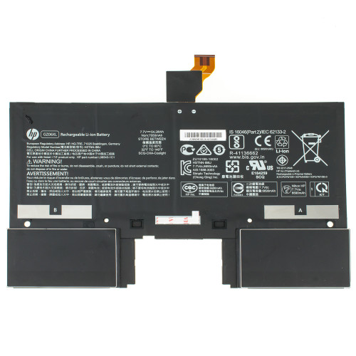 Оригинальная батарея для ноутбука HP GZ06XL (Spectre Folio 13-AK) 7.7V 7050mAh 54.28Wh Black (L08543-1C1)