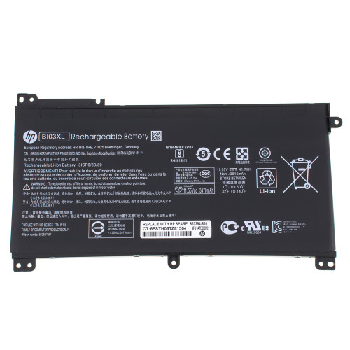 Оригінальна батарея для ноутбука HP BI03XL (Stream 14-AX, 13-U, 14-CB) 11.55V 3615mAh 41.7Wh Black