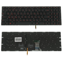 Клавіатура для ноутбука ASUS (GL702VML) rus, black, без фрейма, підсвічування клавіш