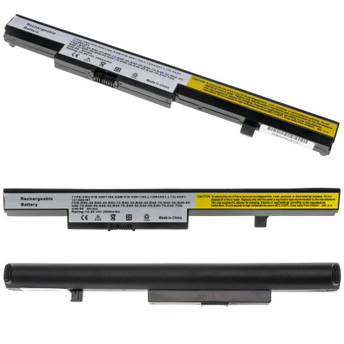 Батарея для ноутбука LENOVO L13M4A01 (B40, N40, B50, N50, M4400, V4400 Series) 14.4V 2600mAh Black
