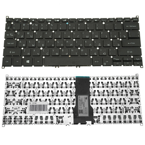 Клавиатура для ноутбука ACER (AS: SP513-52) rus, black, без фрейма