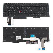Клавіатура для ноутбука LENOVO (ThinkPad Edge: T590, L590) rus, black, підсвічування клавіш