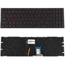 Клавіатура для ноутбука ASUS (GL502VM, GL502VT ) rus, black, без фрейма, підсвічування клавіш(оригінал)