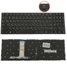 Клавіатура для ноутбука LENOVO (Legion: Y530-15) rus, black, без фрейма, підсвічування клавіш(оригінал) (black bezzel)