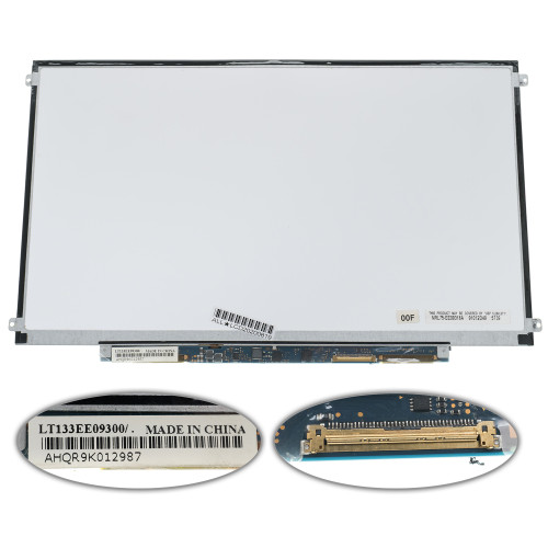 Матриця 13.3 LT133EE09300 (1366*768, 40pin, LED, SLIM (горизонтальні вушки), глянець, роз'єм праворуч знизу) для ноутбука