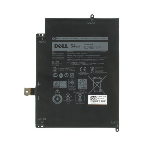 Оригинальная батарея для ноутбука DELL YX0XH (Latitude E7285) 7.6V 4250mAh 34Wh Black