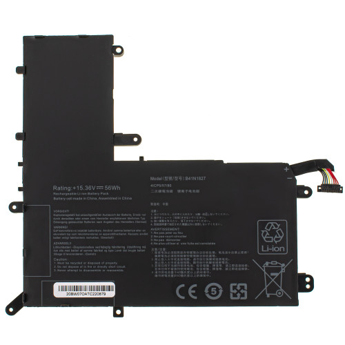 Батарея для ноутбука ASUS B41N1827 (Zenbook Flip 15 UX562FA, UX562IQ, Q507IQ, Q526FA series) 15.36V 3550mAh 56Wh Black