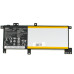 Оригінальна батарея для ноутбука ASUS C21N1508 (VivoBook: X456UF, X456UV, R457UJ, R457UV, R457UA) 7.6V 5000mAh 38Wh Black