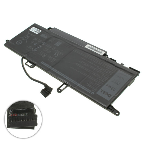 Оригінальна батарея для ноутбука DELL NF2MW (Latitude 9410) 7.6V 6500mAh 52Wh Black (7146W)