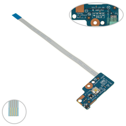 Плата з кнопкой увімкнення для ноутбука HP (15-G 15-R 15-s 15-h 250 255 g3 256 G3 g4 g5), (ls-a991p)