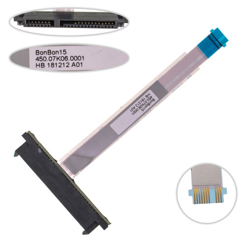 Шлейф жесткого диска HDD/SSD для ноутбука HP (M6-AR 15Z-AR 15-AQ M6-AQ 15T-AQ), (450.07K06.0001)