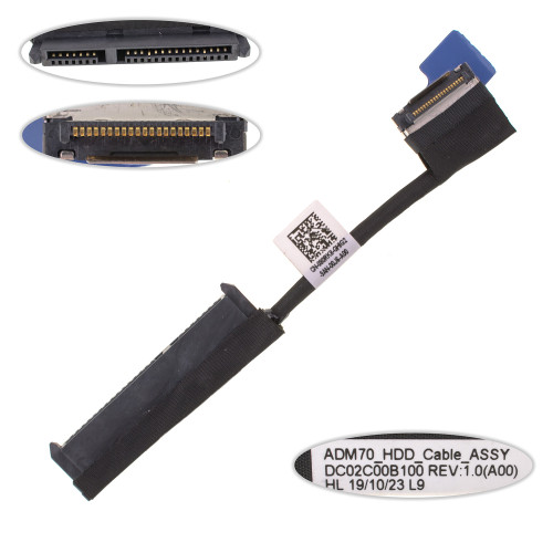 Шлейф жесткого диска HDD/SSD для ноутбука DELL (Latitude: E5470, E5480), (DC02C00B100)
