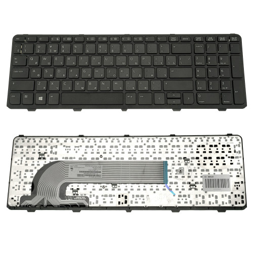 Клавіатура для ноутбука HP (ProBook: 450, 455, 470) rus, black (15.6)  (оригінал)