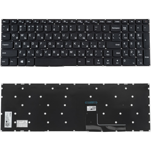 Клавиатура для ноутбука LENOVO (IdeaPad 110-15ACL) rus, black, без фрейма (ОРИГИНАЛ)