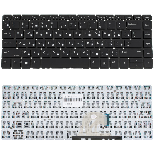 Клавиатура для ноутбука HP (ProBook: 440 G6, 445 G6) rus, black, без фрейма