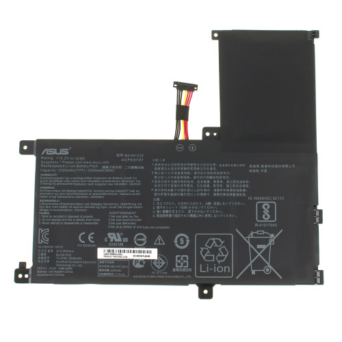 Оригінальна батарея для ноутбука ASUS B41N1532 (UX560UA, Q504UA, Q534UA series) 15.2V 3200mAh 50Wh Black