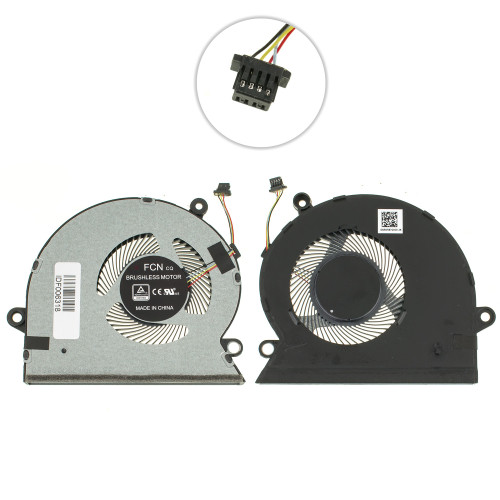 Оригинальный вентилятор для ноутбука ASUS X571LI (CPU+GPU FAN), X571GT, X571GD, X571LH (13NB0NL0M02011) (Кулер)