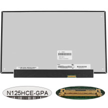 Матриця 12.5  N125HCE-GPA (1920*1080, 30pin(eDP, IPS), LED, SLIM(без вушок та планок), глянець, роз'єм праворуч знизу, th=2.8) для ноутбука renew