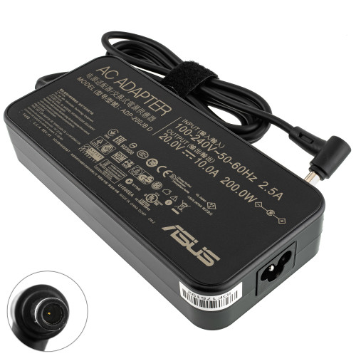 Блок живлення для ноутбука ASUS 20V, 10A, 200W, 6.0*3.7мм-PIN, black, OVALE
