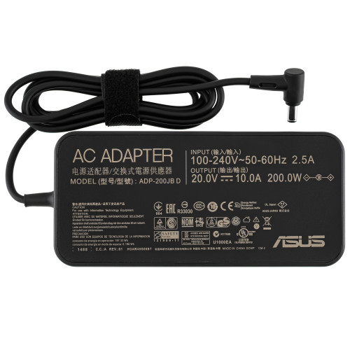 Блок живлення для ноутбука ASUS 20V, 10A, 200W, 6.0*3.7мм-PIN, black, OVALE