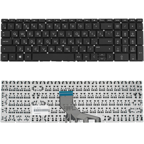 Клавиатура для ноутбука HP (250 G7, 255 G7 series) rus, black, без фрейма (ОРИГИНАЛ)