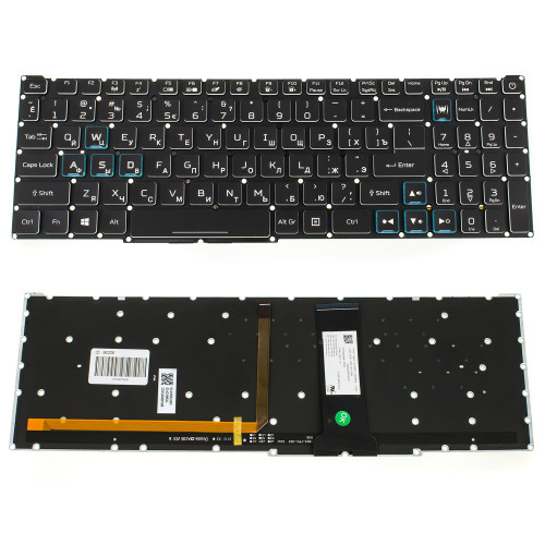 Клавиатура для ноутбука ACER (Nitro: AN515-54) rus, black, без фрейма, подсветка клавиш RGB (ОРИГИНАЛ)