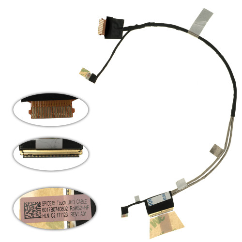 Шлейф матрицы для ноутбука HP (Envy 15-AS), 40pin with touch (6017b0740802)