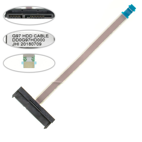 Шлейф жесткого диска SSD/HDD для ноутбука HP (17-ar, 17-an), (dd0g97hd000)