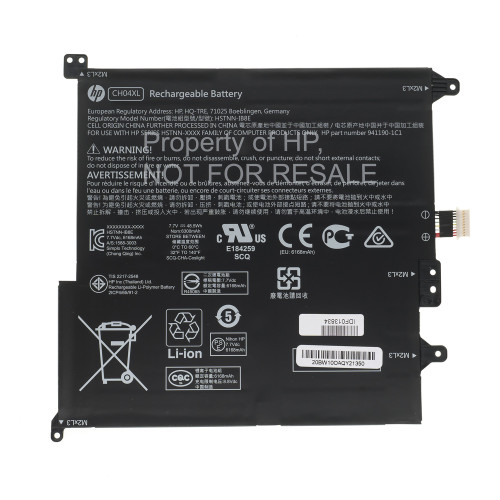 Оригінальна батарея для ноутбука HP CH04XL (ChromeBook X2 12-F) 7.7V 6300mAh 48.5Wh Black