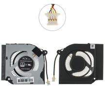 Оригінальний вентилятор для ноутбука ACER NITRO 5 AN517-52, AN515-44, AN515-55, (CPU FAN), З КРИШКОЮ, 4pin (23.Q7KN2.001) (Кулер)