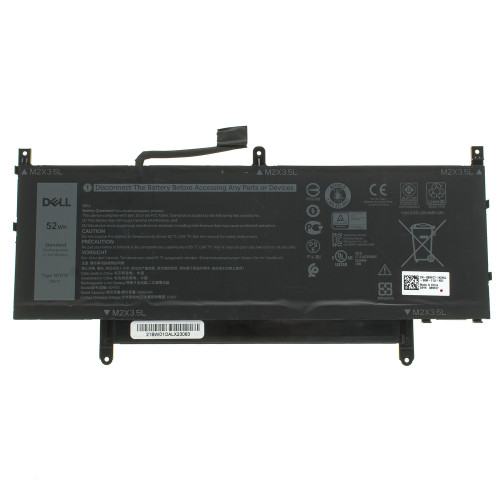 Оригинальная батарея для ноутбука DELL N7HT0 (Latitude 15 9510) 7.6V 6840mAh 52Wh Black (YMX3G)