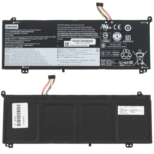 Оригінальна батарея для ноутбука LENOVO L19C4PDB (ThinkBook 14s Yoga ITL, 14 G2 ARE) 15.44V 3912mAh 60Wh Black
