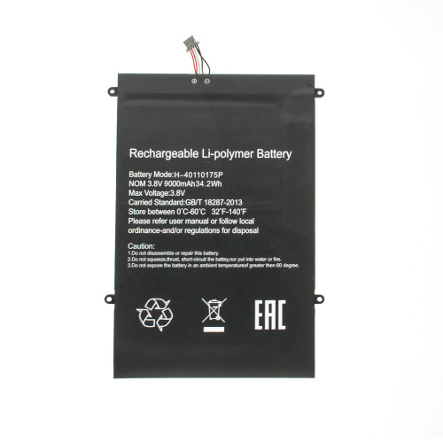Оригінальна батарея для ноутбука Prestigio H-40110175P (SmartBook 141 С3) 3.8V 9000mAh 34.2Wh Black