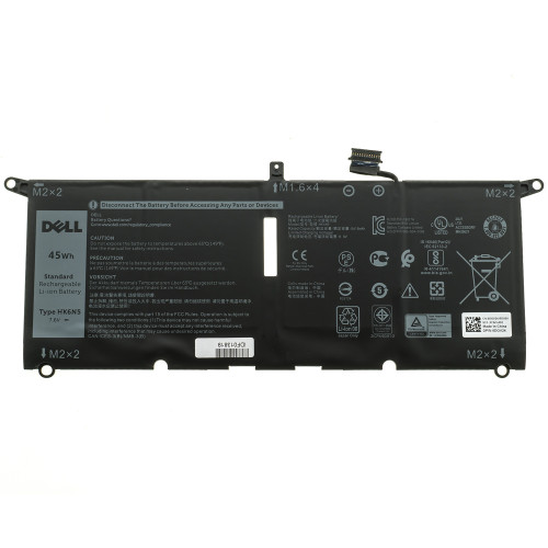 Оригинальная батарея для ноутбука DELL DGV24 (Latitude 13 3301, Vostro 13 5390, Inspiron 13 5390) 7.6V 5618mAh 45Wh Black (HK6N5)