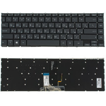 Клавіатура для ноутбука ASUS (UX325 series) rus, black, без фрейму, підсвічування клавіш