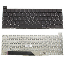 Клавіатура для ноутбука APPLE (MacBook Pro Retina: A2141 (2019)) rus, black, BIG Enter